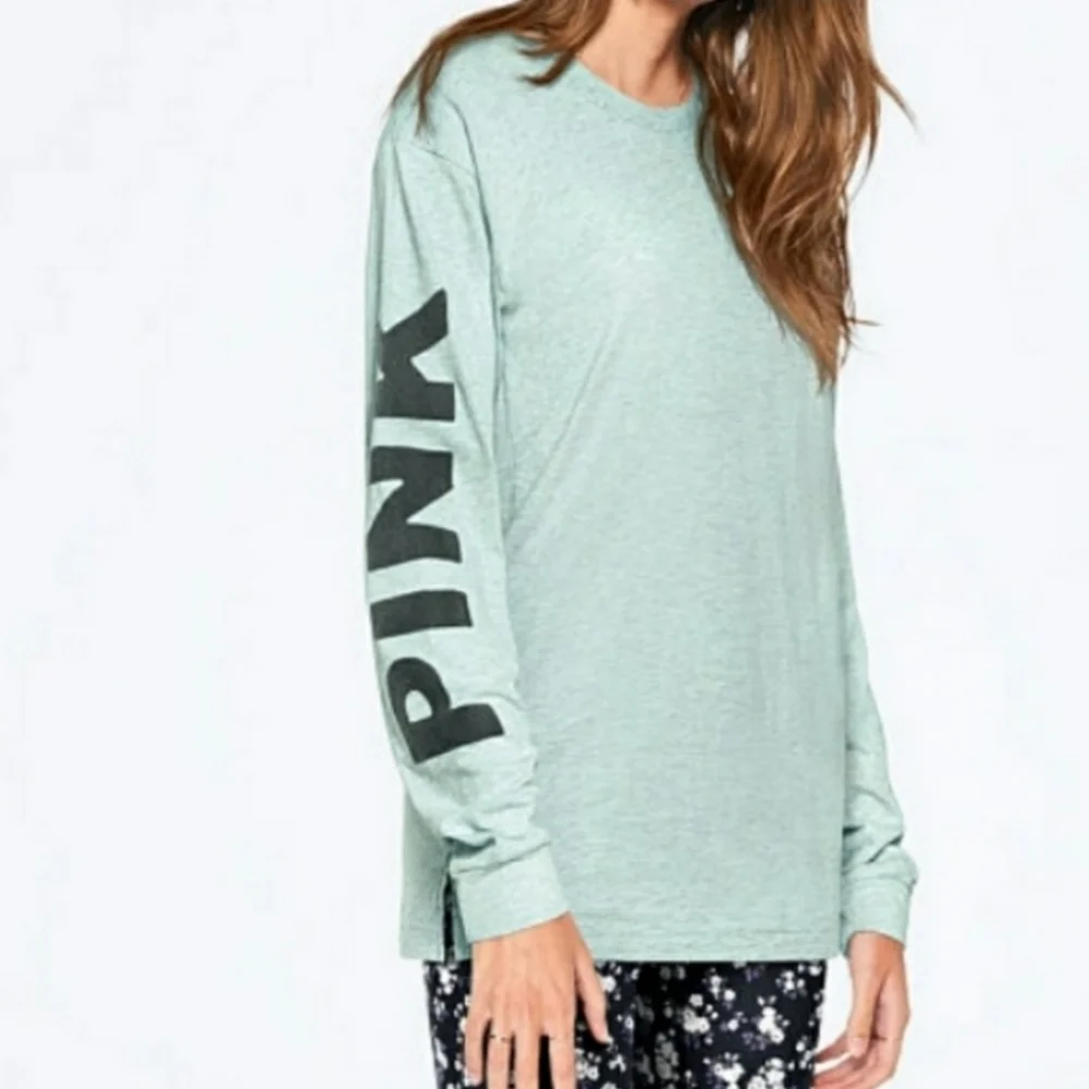 PINK VICTORIA'S SECRET LONG SLEEVE SIZE L - Picture 1 of 4